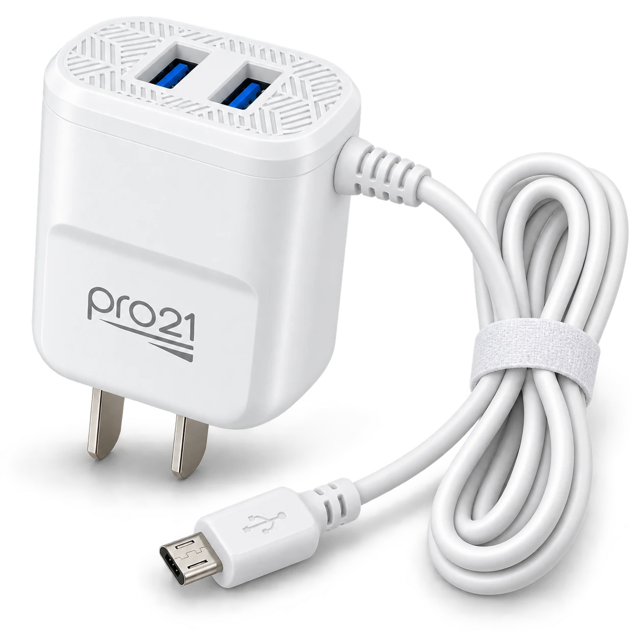 Cargador 3.1A con 2 USB y Cable Micro USB · foto 2