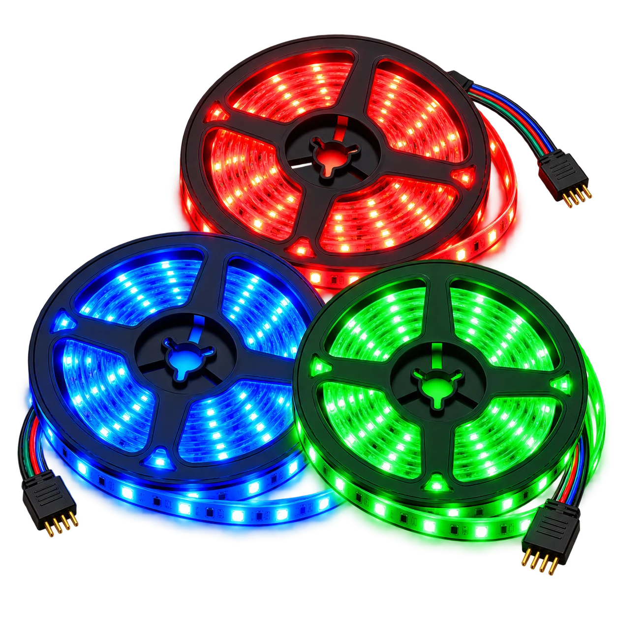 Tira LED RGB Multicolor de 5 Metros con Control Remoto y Fuente 12V · foto 1