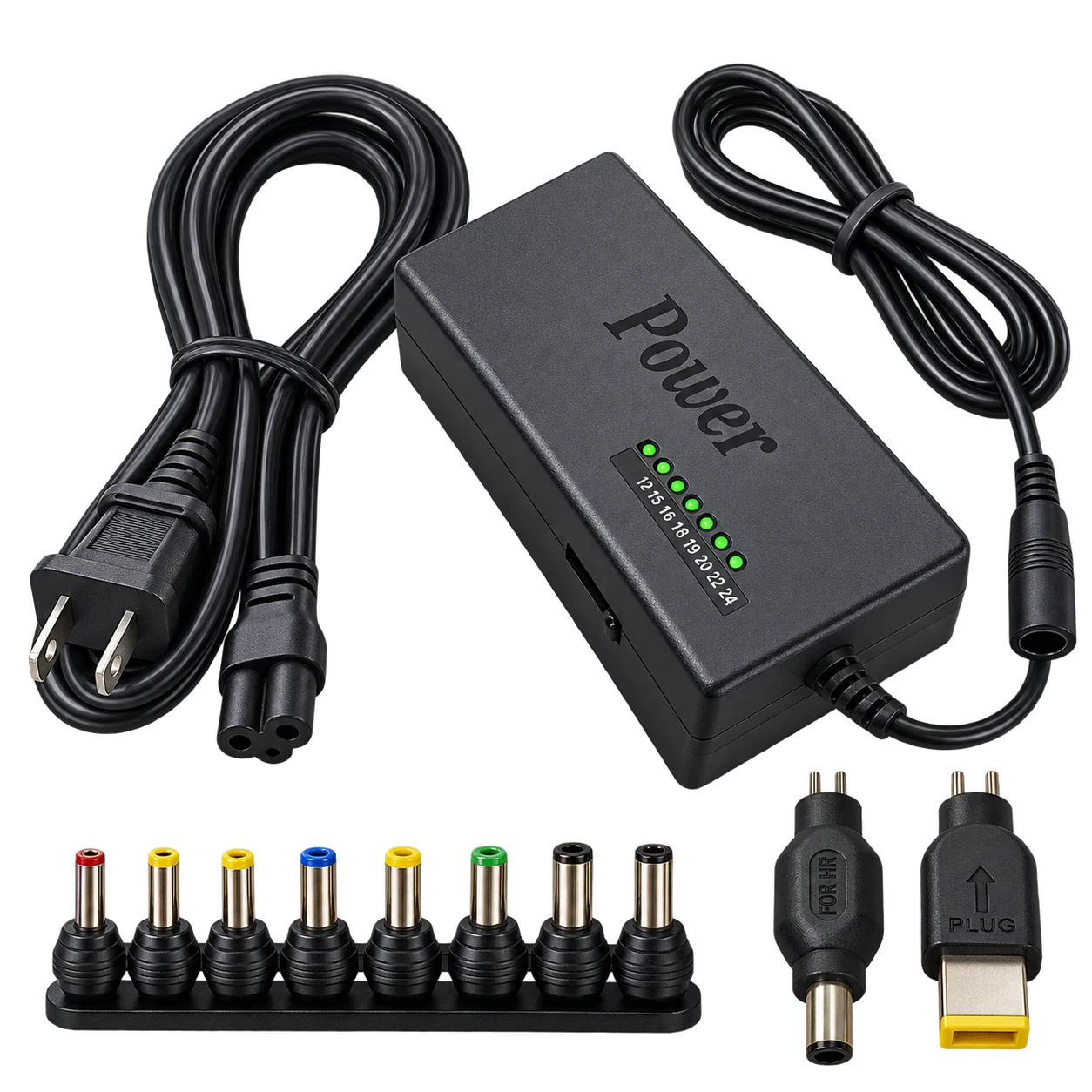 Cargador Universal para Notebook 120W – 12V a 24V – 10 Puntas Intercambiables · foto 1