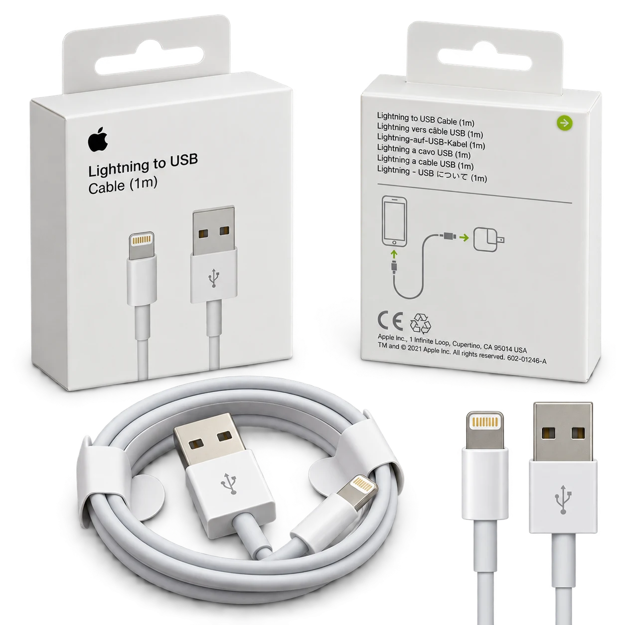 Cable USB-A a Lightning para iPhone – 1 metro · foto 1