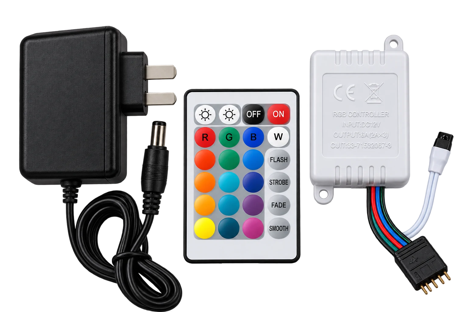 Tira LED RGB Multicolor 5 Metros con Control Remoto – Kit Completo · foto 2