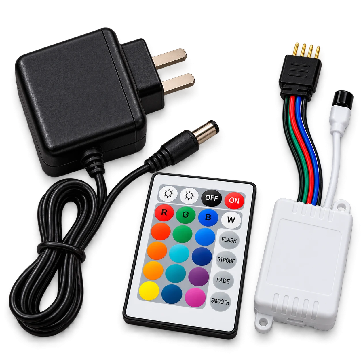 Tira LED RGB Multicolor de 5 Metros con Control Remoto y Fuente 12V · foto 2