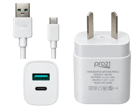 Cargador Pro 21 Tipo C 2.1A