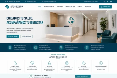 Ejemplo de página web para consultorio