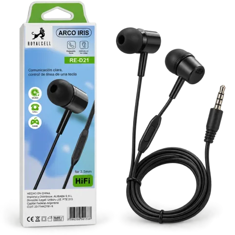 Auriculares  – Manos Libres con Micrófono – Jack 3.5 mm
