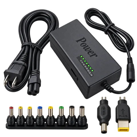 Cargador Universal para Notebook 120W – 12V a 24V – 10 Puntas Intercambiables