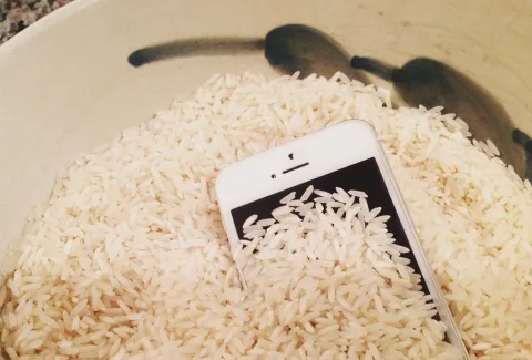 ¿Sirve poner un celular mojado en arroz para salvarlo?