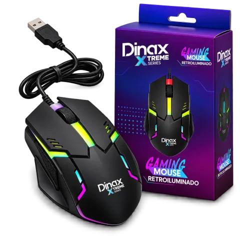 Mouse Gamer Xtreme Series DX-MOUX69 – USB Retroiluminado