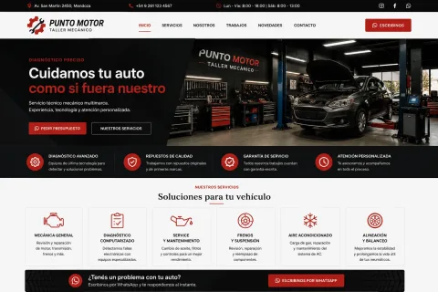 Ejemplo de página web para taller