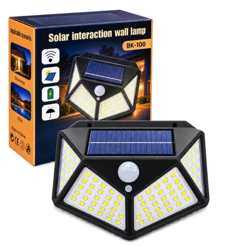 Reflector Solar LED 100 LEDs con Sensor de Movimiento