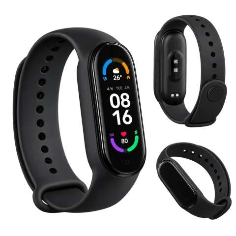 Smart Band 6 M6 – Pulsera Inteligente Negra
